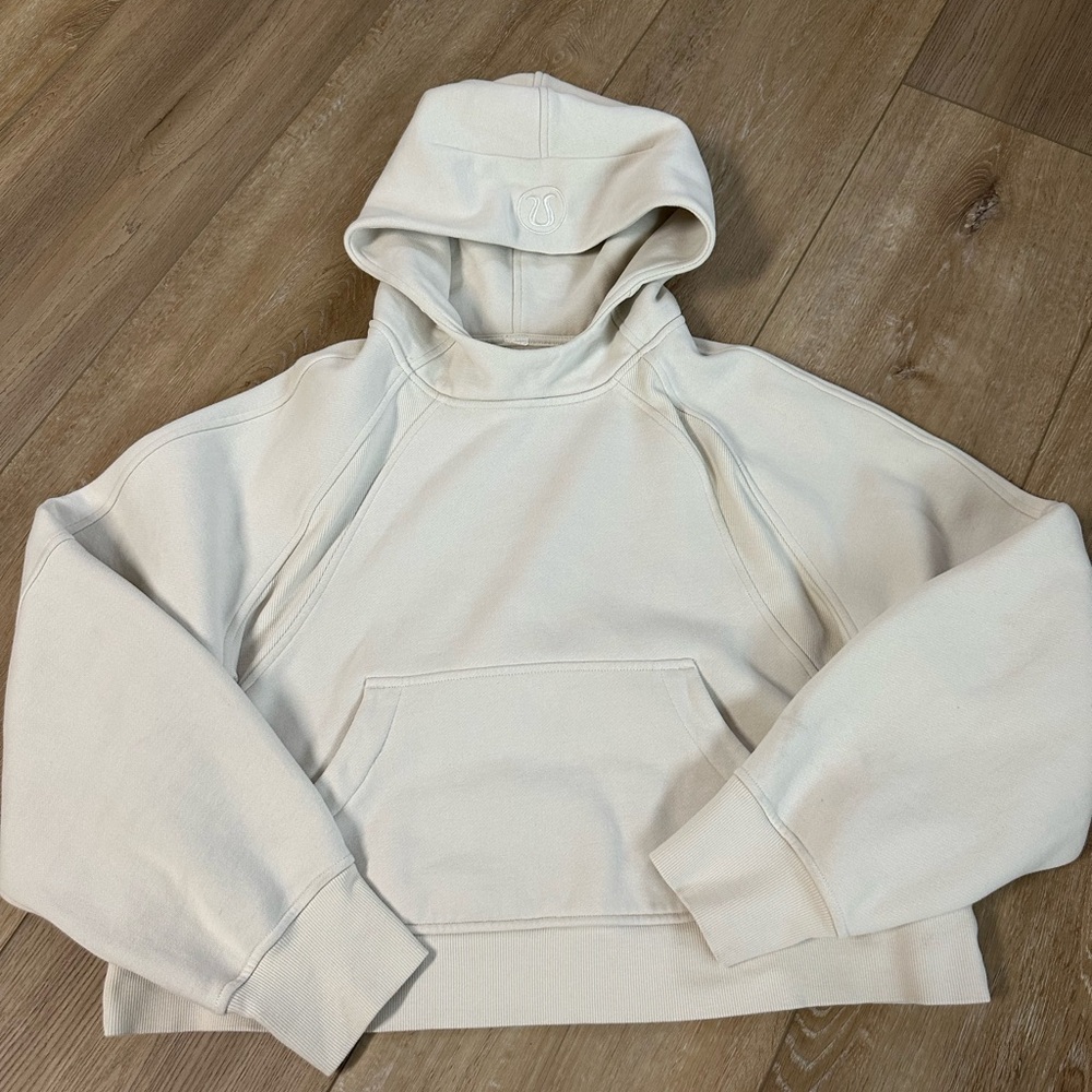 Lululemon Cream Hoodie with Front Pocket